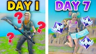 I Trained My FORTNITE Mechanics for 7 DAYS