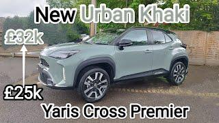 New 2024 launch of URBAN KHAKI Yaris Cross PREMIER & Icon 4k Walkround Hybrid HEV & RAV4 Plugin PHEV