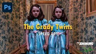 The Grady Twins - The Shining - Speed Painting (Time Lapse)