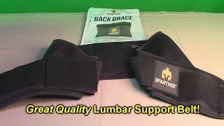 Great Quality Lumbar Support Belt Sparthos Relief for Back Pain Mesh Design with Lumbar Pad REVIEW