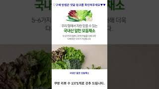 국내산 알찬 모둠채소, 400g, 1팩 가성비 꿀맛 #shorts 내돈내산