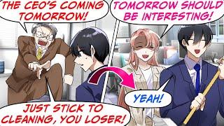 I Spoke Up to My Dept. Head & He Got Furious! He Put Me on Cleaning Duty, But…[RomCom Manga Dub]