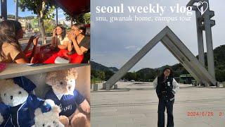 seoul weekly vlog : seoul national university, gwanak home, campus tour