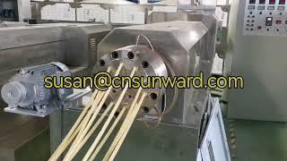 fried snack food machine extruder video