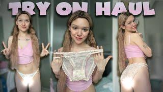 [4K] NEW TRY ON HAUL | TRANSPARENT PANTIES | SEE-THROUGH REVIEW! 2024