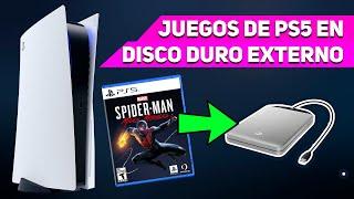 Transfiere JUEGOS de PS5 a DISCO DURO EXTERNO