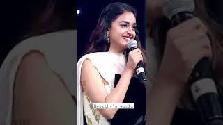 keerthysuresh stunning looks in white dress ||#short ||#keerthy's world