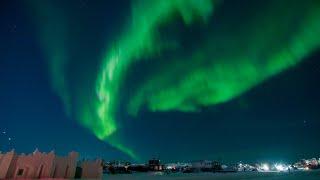 Aurora Borealis Storm Dancing Across the Sky in Real Time 'Northern Lights'