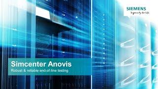 Simcenter Anovis: Solution presentation for End-of-line testing of transmissions