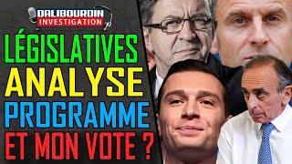 LEGISLATIVES - ANALYSE DES PROGRAMME ET POUR QUI JE VOTE ?