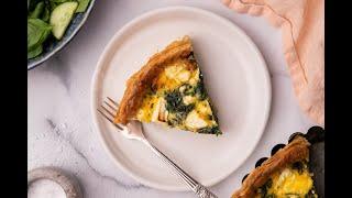 Simple & Tasty Spinach Quiche Recipe