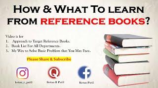 How & What To Learn from Reference books | List of Ref. Books For ESE & GATE for All Departments