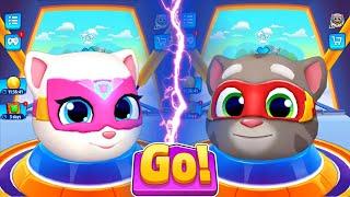 Talking Tom Hero Dash - Randomly Unlock All Characters Tom vs Angela - New Update 2025