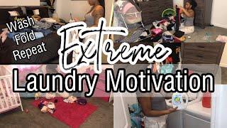 EXTREME LAUNDRY MOTIVATION 2022 | REALISTIC LAUNDRY ROUTINE | MOM OF 4