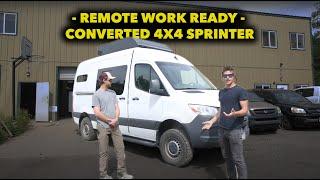 This 4X4 Sprinter Conversion is Optimized for Remote Work and Play