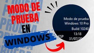 ELIMINAR MODO PRUEBA EN WINDOWS 10 y 11 SOLUCIÓN 2024 #windows