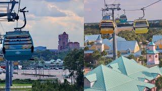 Disney Skyliner 2024 4K Ride from Disney's Riviera Resort to Hollywood Studios | Walt Disney World