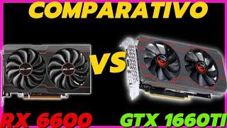 RX 6600 vs GTX 1660 TI |Testes em varios Games 2023|