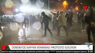 DERSİM'DE KAYYIM PROTESTOSU