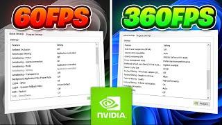 THE *NEW* BEST NVIDIA Control Panel Settings For GAMING in 2025!  (Huge FPS Boost)