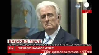 LIVE verdict: Radovan Karadzic sentenced to 40 years prison