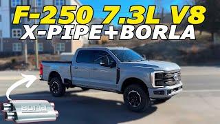 2025 Ford F-250 Tremor 7.3L V8 Exhaust Sound w/ X-PIpe & Borla ProXS!