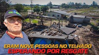 ELES FICARAM DOIS DIAS EM CIMA DO TELHADO NA GRANDE ENCHENTE E VIRAM A CASA DA FILHA SER ARRASTADA!