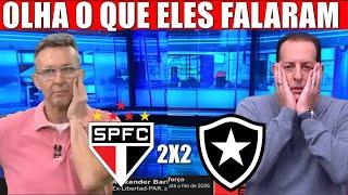 OLHA O QUE O NETO E O BENJA FALARAM APOS SÃO PAULO FC 2 X 2 BOTAFOGO PELO BRASILEIRO 2024