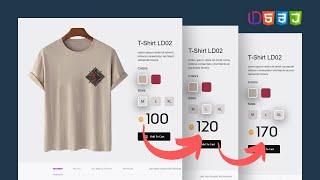 Product Has Many Different Prices with HTML CSS & Javascript | ECommerce Website