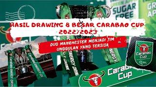 Hasil Drawing 8 Besar Carabao Cup 2022/2023 : Duo Manchester Menjadi Tim Unggulan yang Tersisa