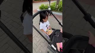 BUNDA DIENA AJAK LEIKA LEXIE JALAN JALAN SORE PAKE STROLLER‼️ #leika #lexie #viral #shorts