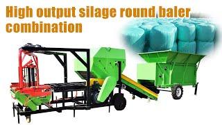 High output silage round baler machine! corn silage baler machine | silage baler and wrapper