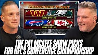 The Pat McAfee Show Picks & Predicts NFL's Conference Championship Playoff Games