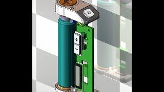 Shenxi Mini Bomber 30 Watt Box Mod - close-up look - Angelcigs