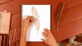 How to Draw Feathers With a Colored Pencil : How to Draw with Colored Pencils