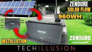 ZENDURE Solar Flow BALCONY POWER PLANT - Installation & Setup!  - Step by step guide