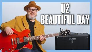 U2 Beautiful Day Guitar Lesson + Tutorial