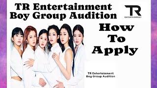 TR Entertainment Boy Group Audition | Kpop Audition 2024 | TRI.BE | Kpop Audition Tutorial