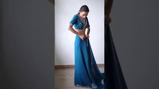 Retro Mermaid Saree Drape | Monalisha Mahapatra #Shorts