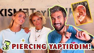 1 GÜNDE 3 PIERCING YAPTIRDIM! En Çok Hangisi Acıdı?