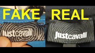 Real vs. Fake Just Cavalli T shirt. How to spot fake Roberto Cavalli