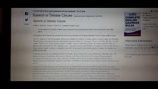 Congressional Immunity. Speech and Debate Clause.