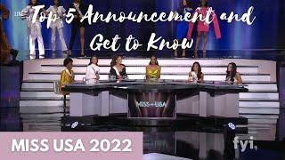 Miss USA 2022 Top 5 Announcement and Get to Know