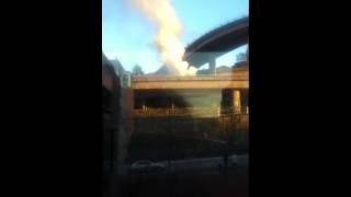 Truck fire on mercer offramp 12-22-2011