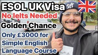 UK  short term study visa in £200 only | ESOL english language courses UK for short term visa 2024