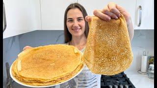 Тонкие Блины в Дырочку / Блины На Молоке / Pancakes Recipe (Crepes) / Масленица