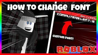 How to Change Your FONT in ROBLOX!