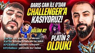 TR SERVERİNDE BARIŞ CANLA 0'DAN CHALLENGERA KASIYORUZ!!  PLATİN 2 OLDUK!! KFCEATBOX DUO BÖLÜM 2