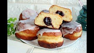 PUSZYSTE PĄCZKI Z POWIDŁAMI #recipe #donuts #pączki