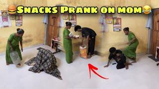 SNACKS PRANK ON MOM | Tamil Prank | Prankster Surya